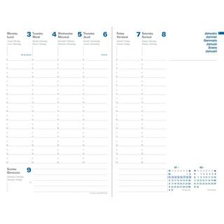 QUO-VADIS Quo Vadis - Terminkalender - 2025 - Minister Recycelt - Die Woche Planning - Mehrsprachig - Equology - Rot - Dez/Dez - 16x24 cm - Cl airefontaine-Papier Recycling - Hergestellt in Frankreich  