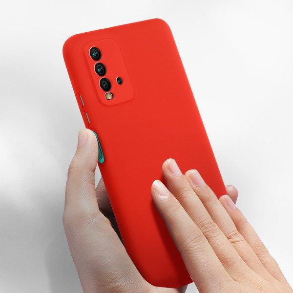 Avizar  Coque Xiaomi Redmi 9T Soft Touch Rouge 