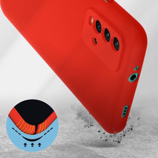 Avizar  Coque Xiaomi Redmi 9T Soft Touch Rouge 