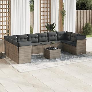 VidaXL set divano da giardino Polirattan  