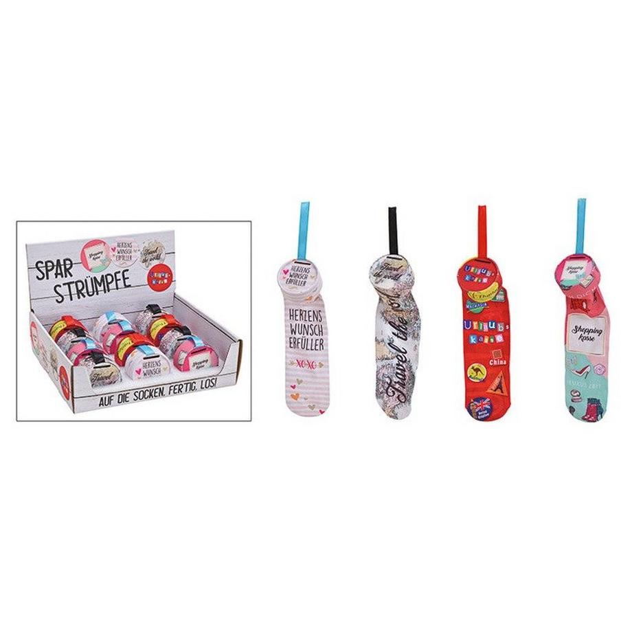 Roost  ROOST Sparkasse 7x32 cn 10027987 Sparstrumpf 4 ass. 