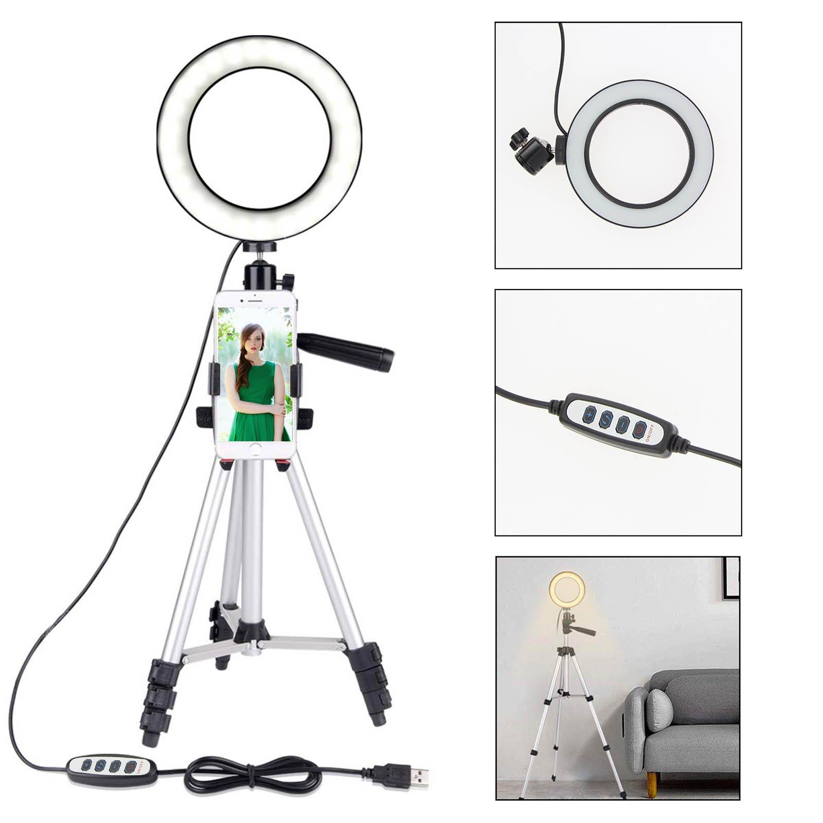 Avizar  Treppiede luminoso 360° p. smartphone 