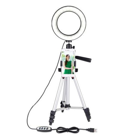 Avizar  Treppiede luminoso 360° p. smartphone 