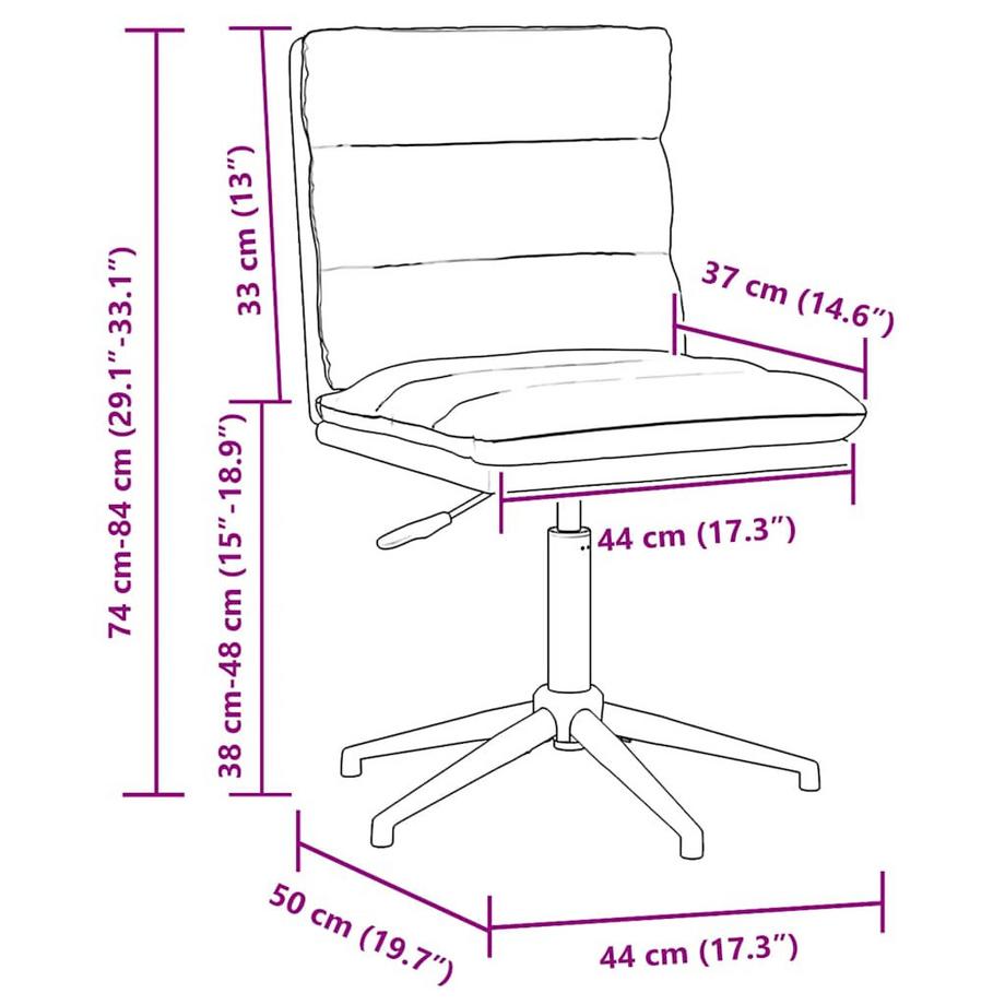 VidaXL Chaise à manger  