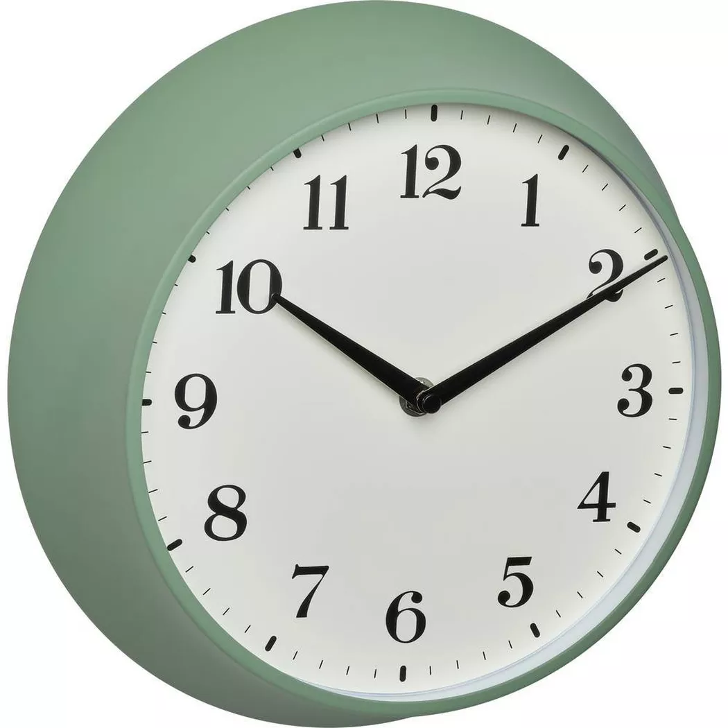TFA Dostmann 60.3540.04 radiopiloté(e) Horloge murale 270 mm x 82 mm x 270 mm vert
