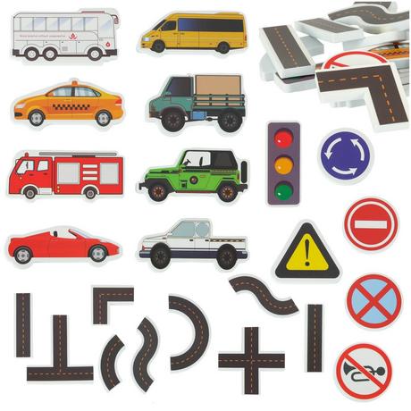 Pricenet  Spielzeug-Straßenautos aus Schaumbad 