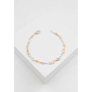 MUAU Schmuck  Bracelet Fantasie Bicolor Weiss-/Rotgold 750, 4.2mm, 19cm 