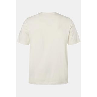 Sthuge  T-shirt STHUGE con stampa, scollo a girocollo e mezze maniche bianco sporco 