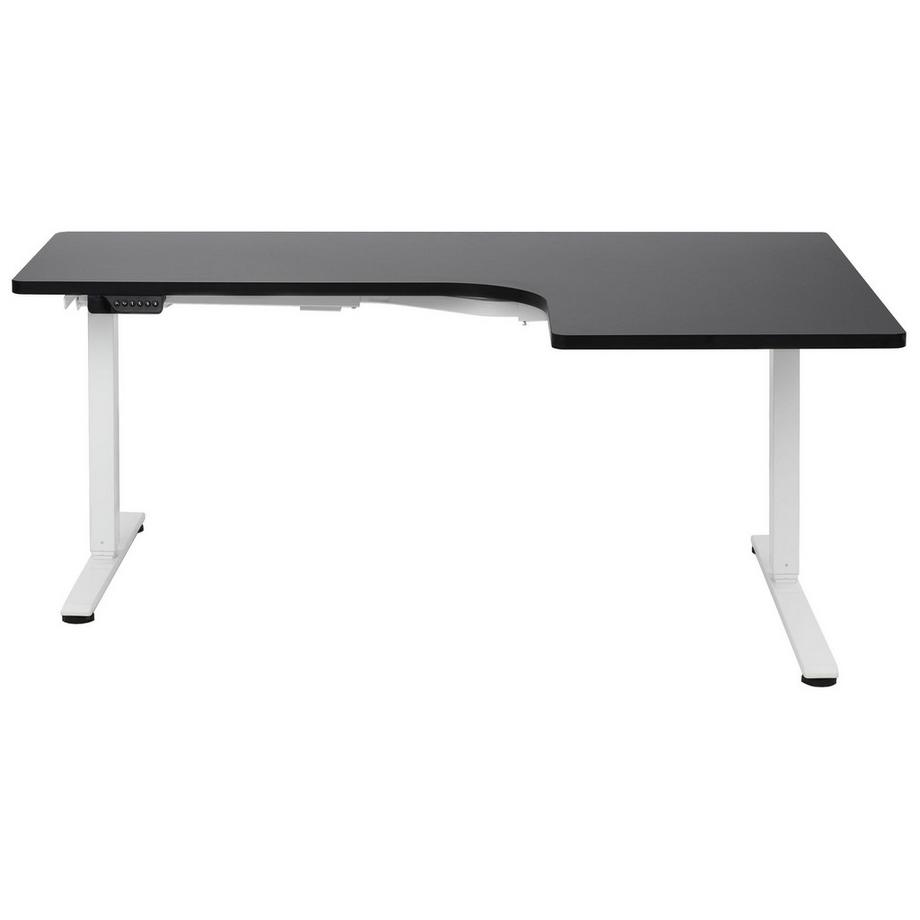 Beliani Eckschreibtisch elektrisch höhenverstellbar aus Faserplatte Modern DESTINES  