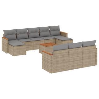 VidaXL set divano da giardino Polirattan  