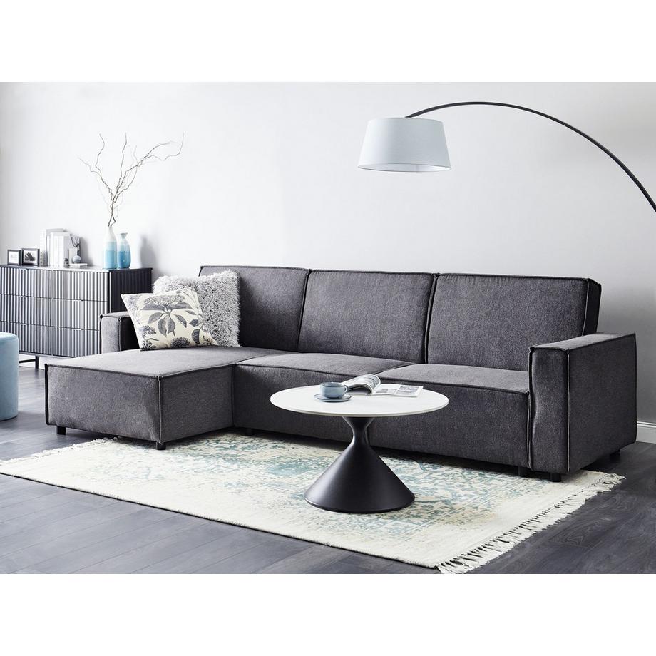 Beliani Ecksofa aus Stoff  ROMEDAL II  