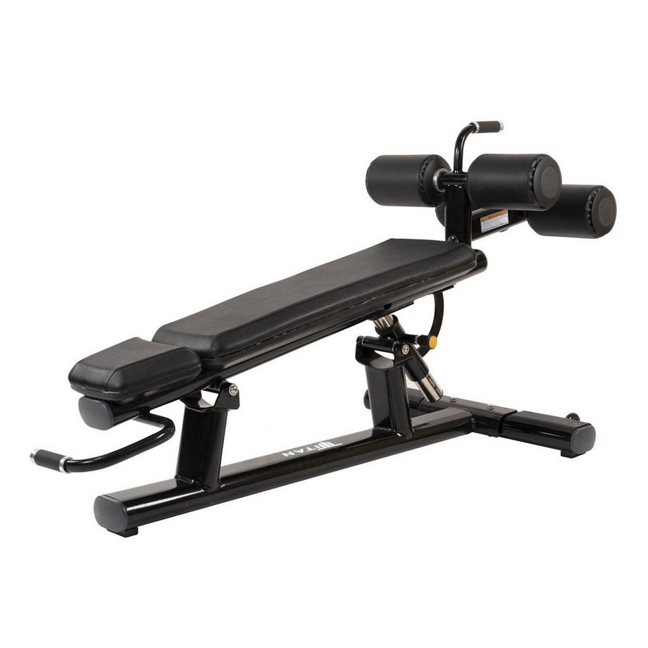 Banc décliné ajustable pour abdominaux "Sit-Up Decline Bench" Titan