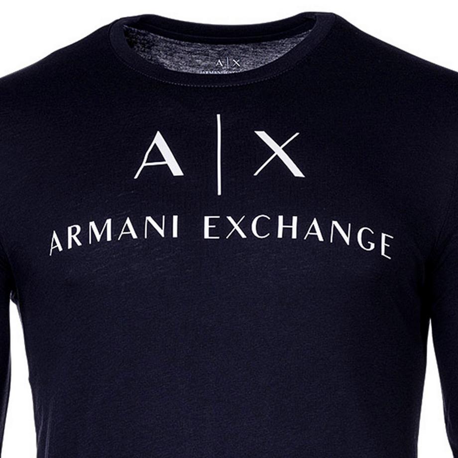 Armani Exchange T-shirt Sportiva Slim Fit Maniche Lunghe  