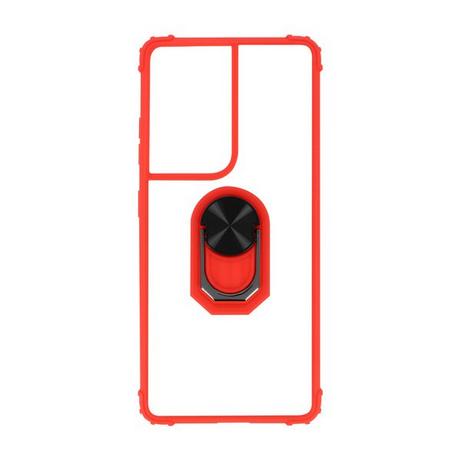 Avizar  Cover ad anello rosso Samsung S21 Ultra 