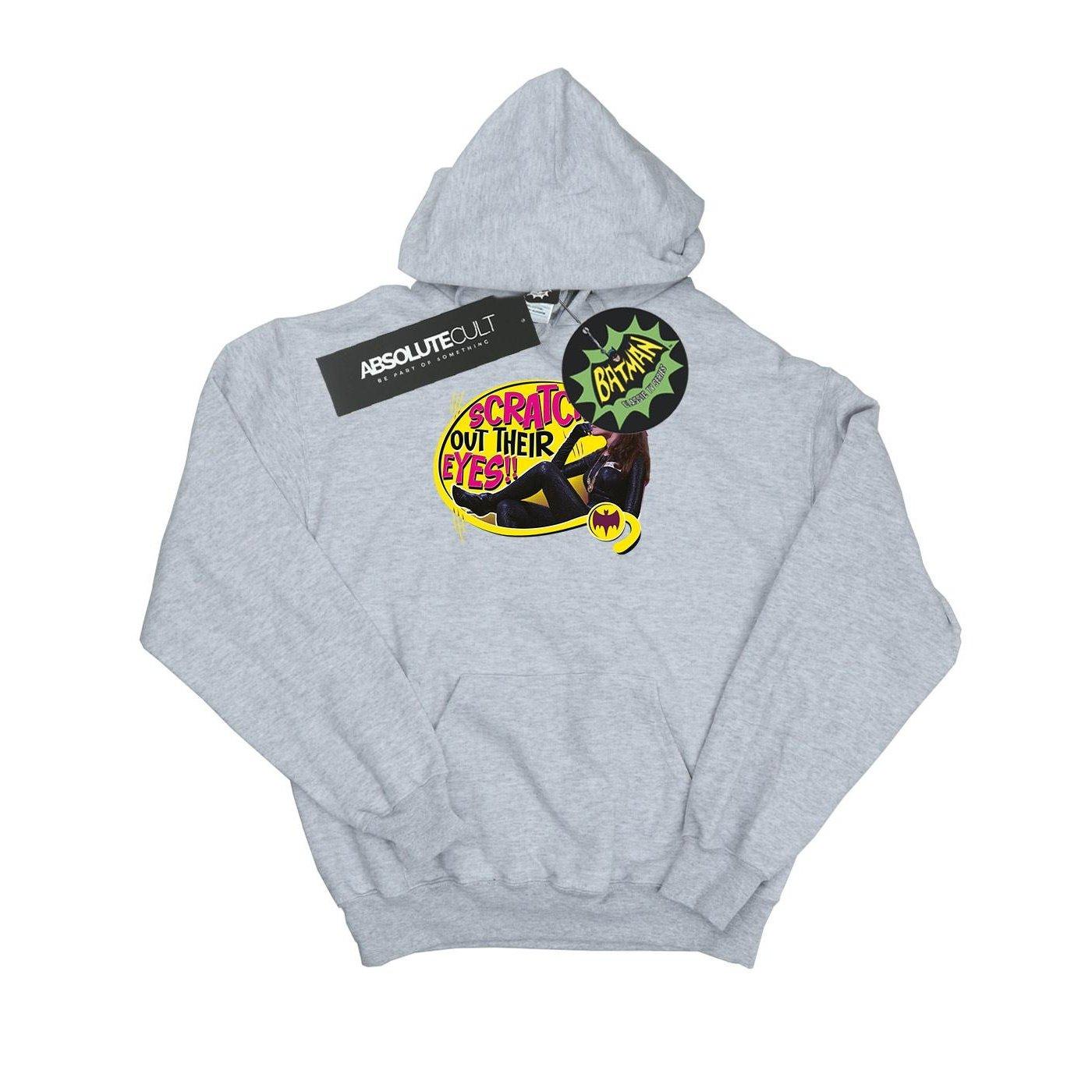 Image of Batman Tv Series Catwoman Scratch Kapuzenpullover Herren Grau M