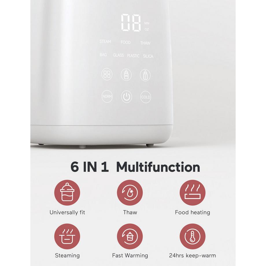 Momcozy  Chauffe-biberon rapide 6-en-1 