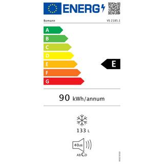 Bomann Bomann VS 2185 frigorifero Libera installazione 133 L E Bianco  