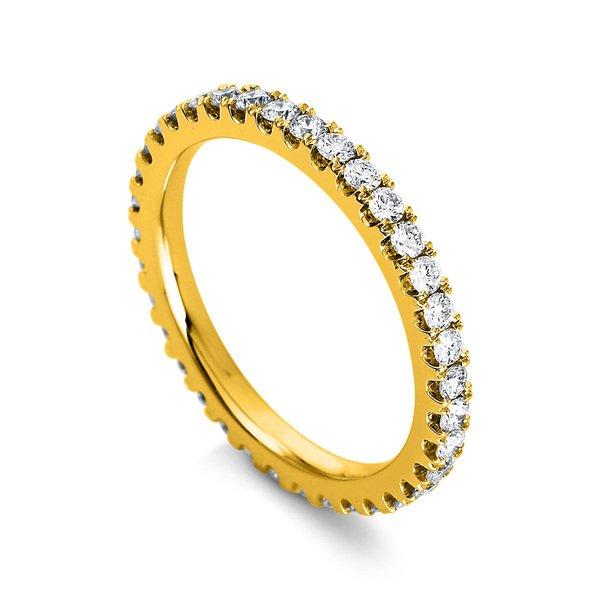 Image of Mémoire-ring 585/14k Gelbgold Diamant 0.76ct. Damen Gelbgold 54