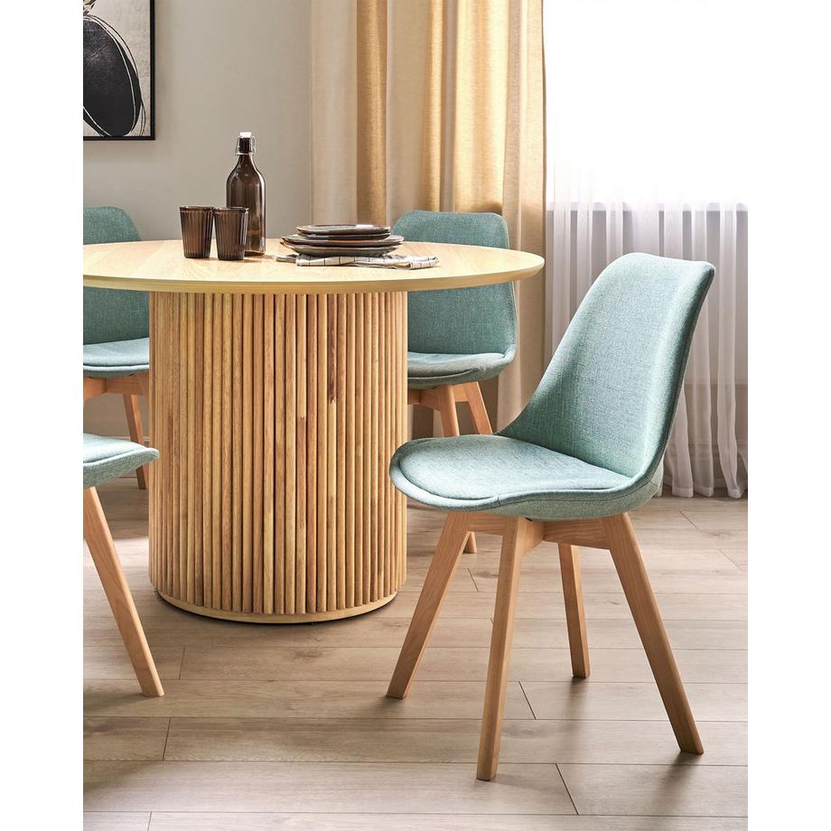 Beliani Set di 2 sedie da pranzo en Tessuto Moderno DAKOTA II  