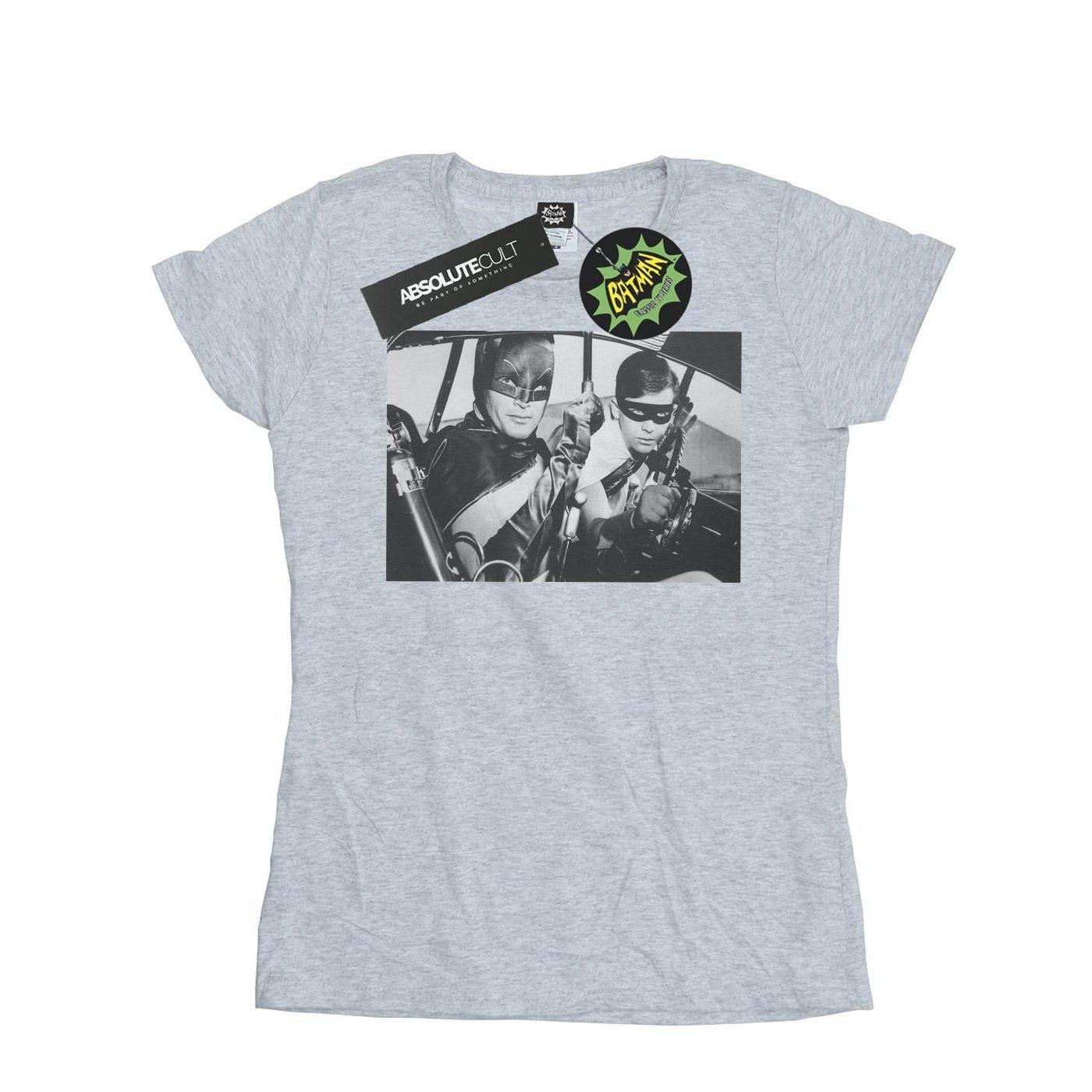 Image of Batman Tv Series Ready For Action Tshirt Damen Grau XL