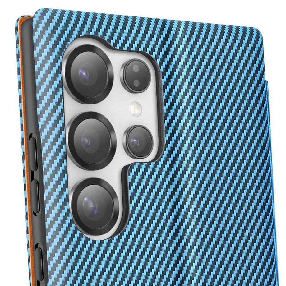 Avizar  Étui Samsung S25 Ultra Carbone Bleu 