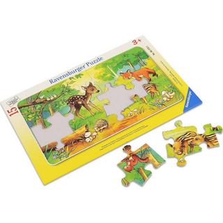 Ravensburger  Rahmenpuzzle Ravensburger Tierkinder des Waldes 15 Teile 