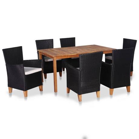 VidaXL set da pranzo Polirattan  