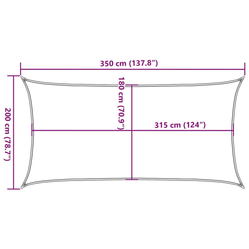 VidaXL Voile solaire  