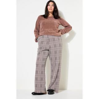 Studio Untold  Pantalon à carreaux, coupe Wide Legs, taille élastique 