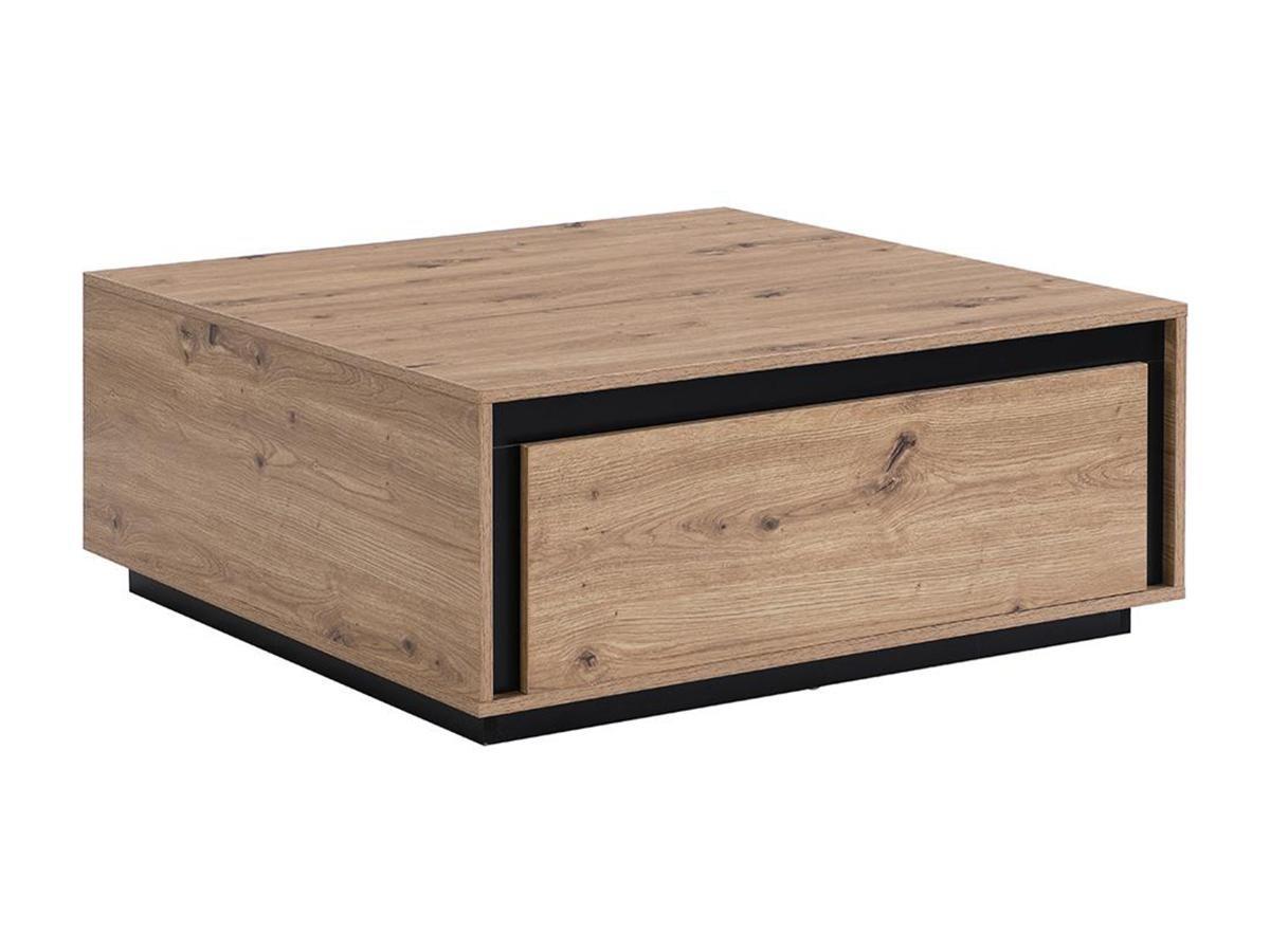 Image of Couchtisch mit 2 Schubladen MDF Naturfarben NALAMANE Couchtisch mit 2 Schubladen MDF Naturfarben NALAMANE