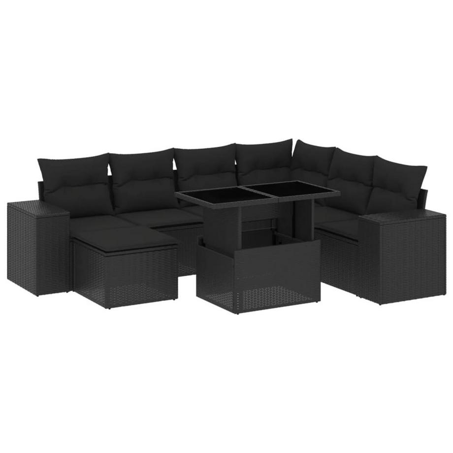 Ensemble de canapés de jardin rotin synthétique