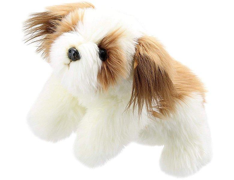 Image of Full-bodied Handpuppe Hund Braun/weiss (30cm) Unisex ONE SIZE