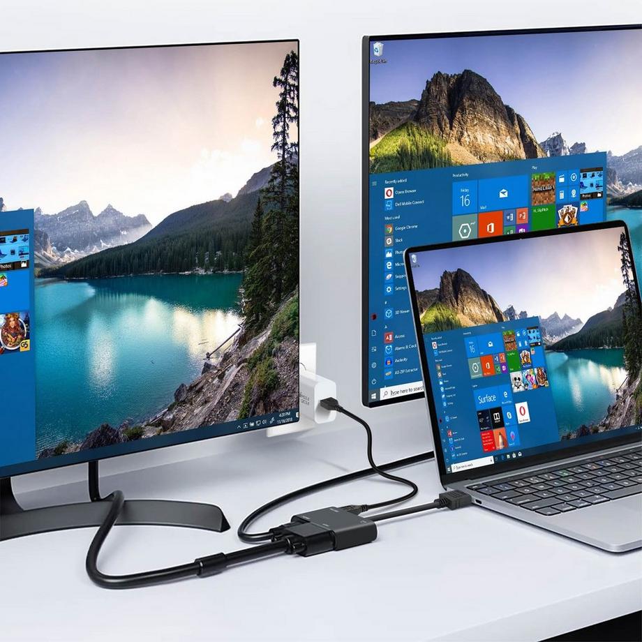 Avizar  HDMI auf HDMI + VGA Adapter weiblich 