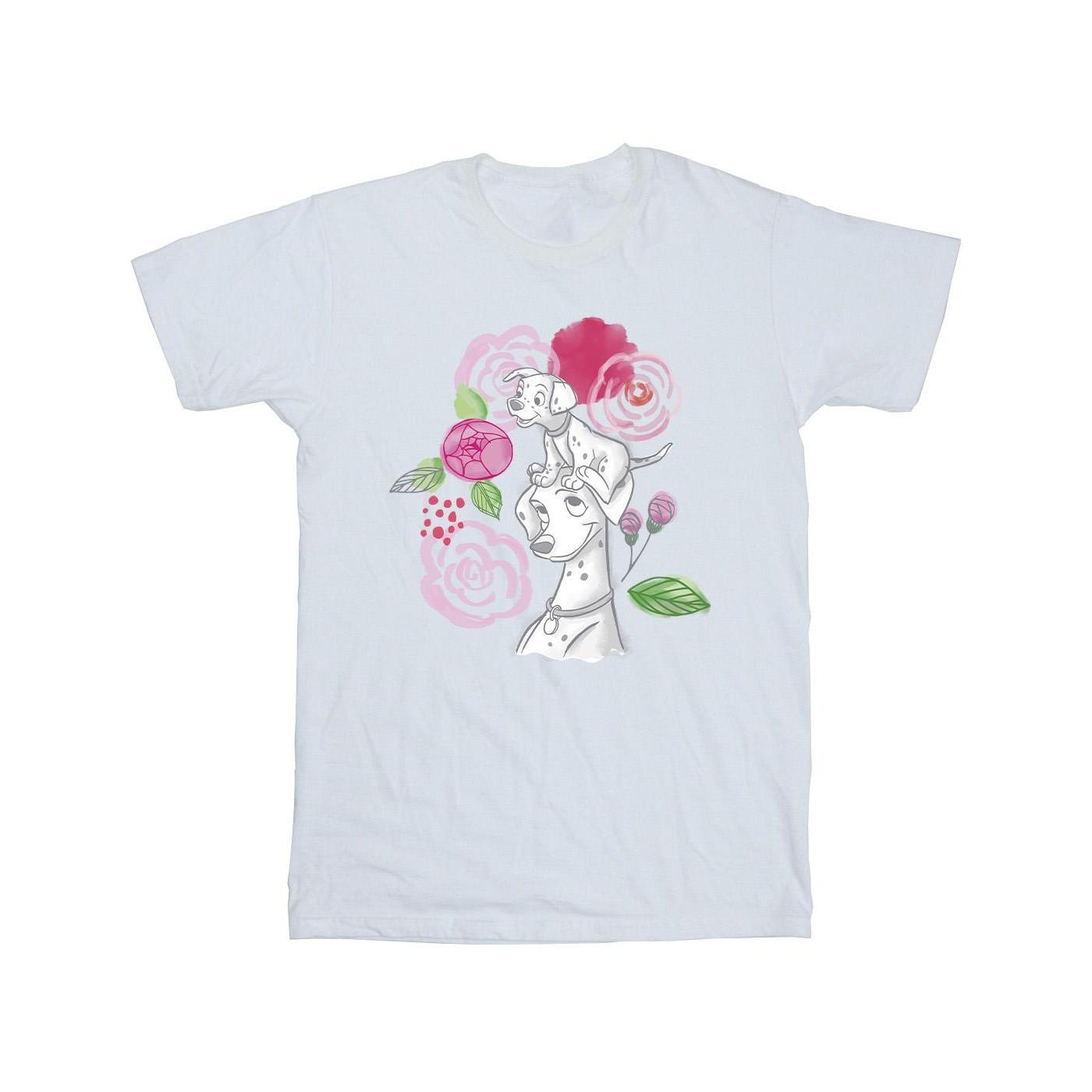 Image of 101 Dalmatians Flowers Tshirt Jungen Weiss 104