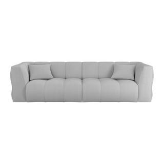 Maison Céphy Sofa 4-Sitzer - Cord - Hellgrau - NAEMIA von Maison Céphy  