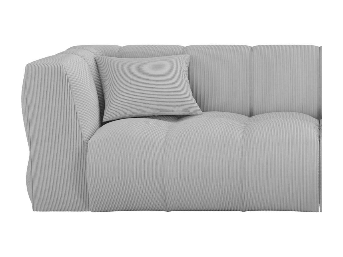 Maison Céphy Sofa 4-Sitzer - Cord - Hellgrau - NAEMIA von Maison Céphy  