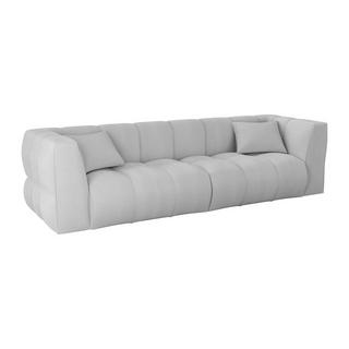 Maison Céphy Sofa 4-Sitzer - Cord - Hellgrau - NAEMIA von Maison Céphy  