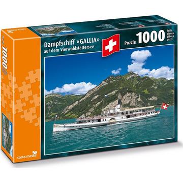 Puzzle Dampfschiff Gallia Vierwaldstättersee (1000Teile)