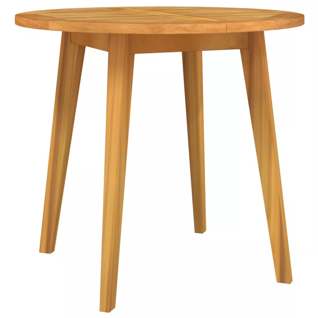 Table de jardin Ø85x75 cm Bois d acacia solide
