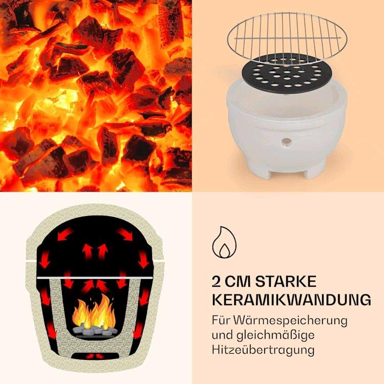 Klarstein  Princesize Pro - Kamado-Grill, rot 