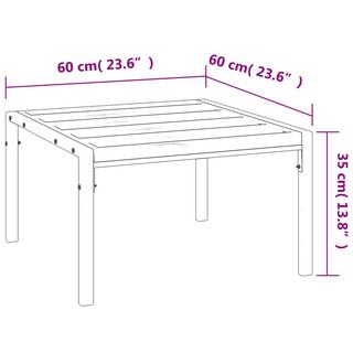 VidaXL Table basse de jardin acier  