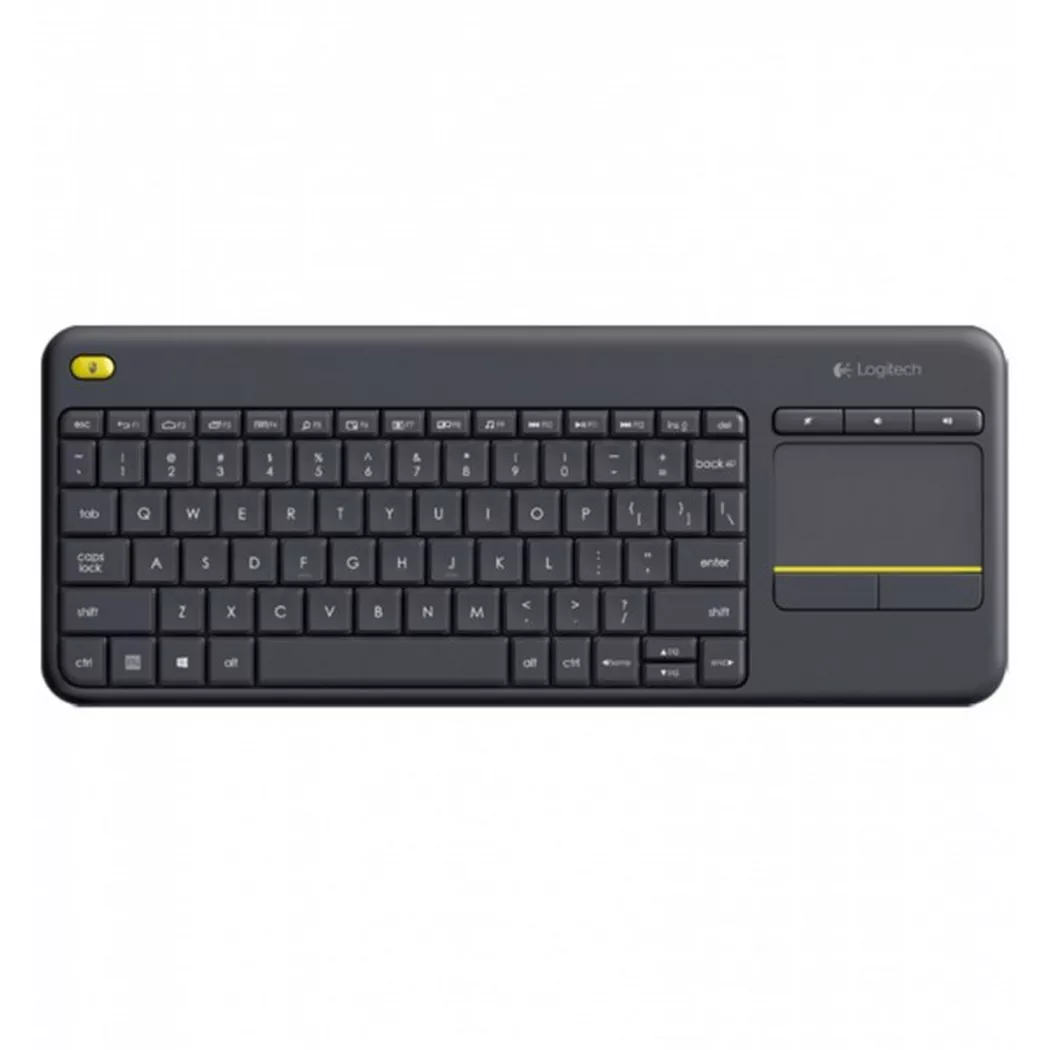 Logitech - K400 Plus (US, Kabellos), Schwarz