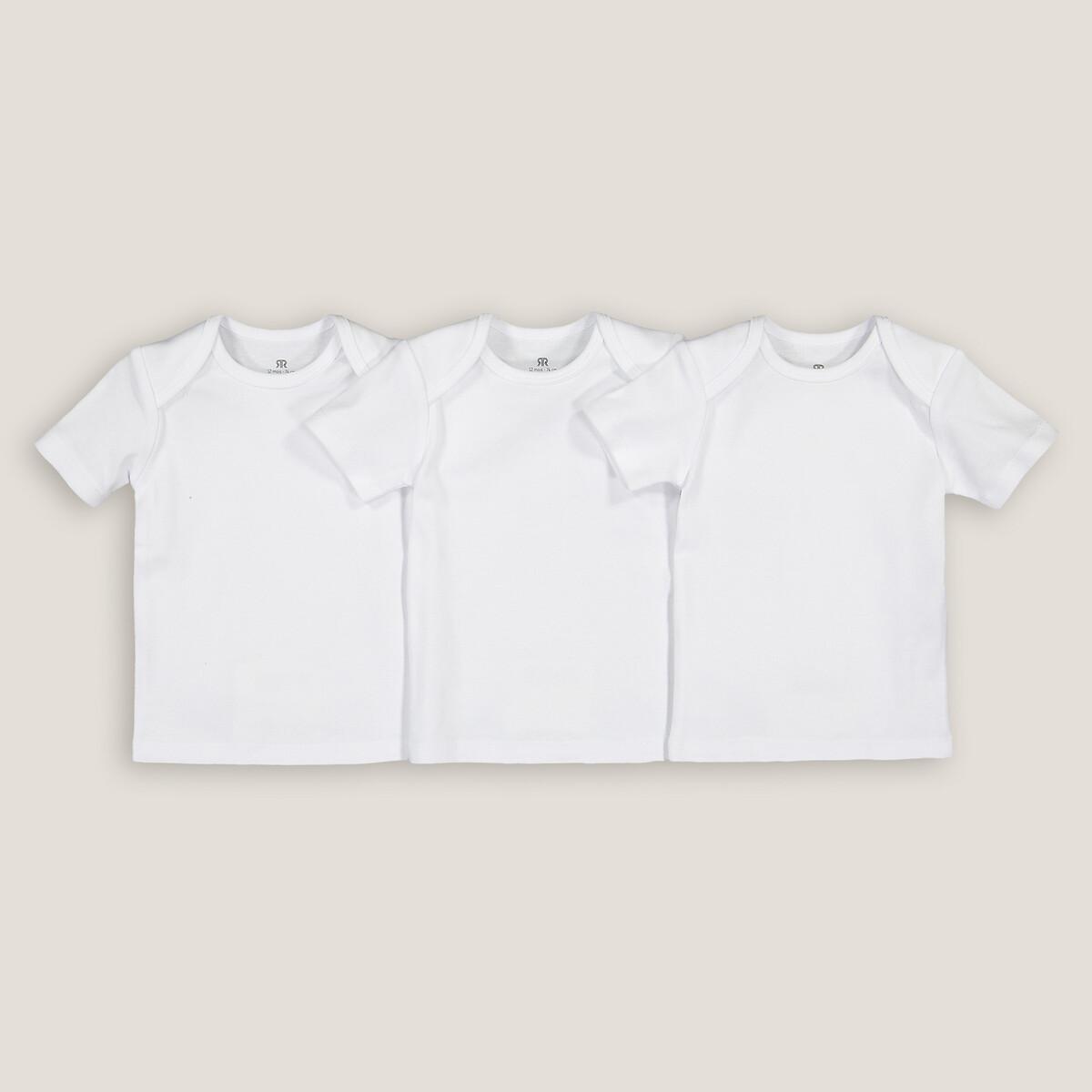 Image of 3er-pack Unterhemden Aus Bio-baumwolle Unisex Weiss 12 mese