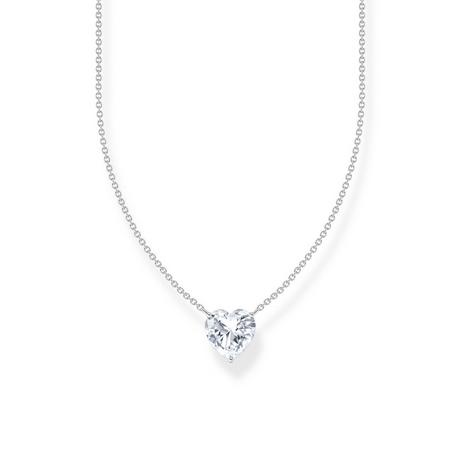 Thomas Sabo  Collier Coeur Blanc Zirconia 