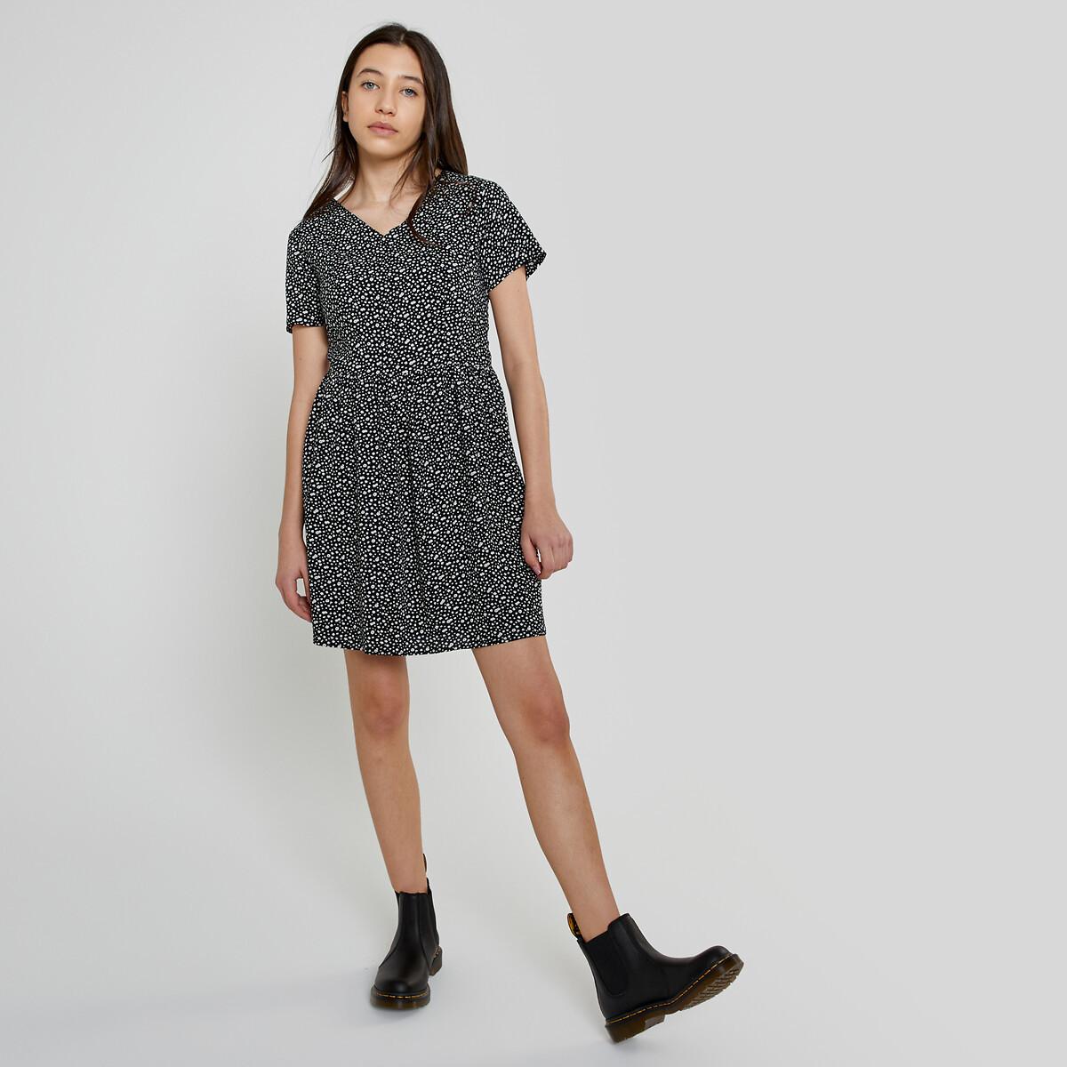 Image of Geblümtes Kleid Mit Lochmuster Hinten Mädchen Multicolor M