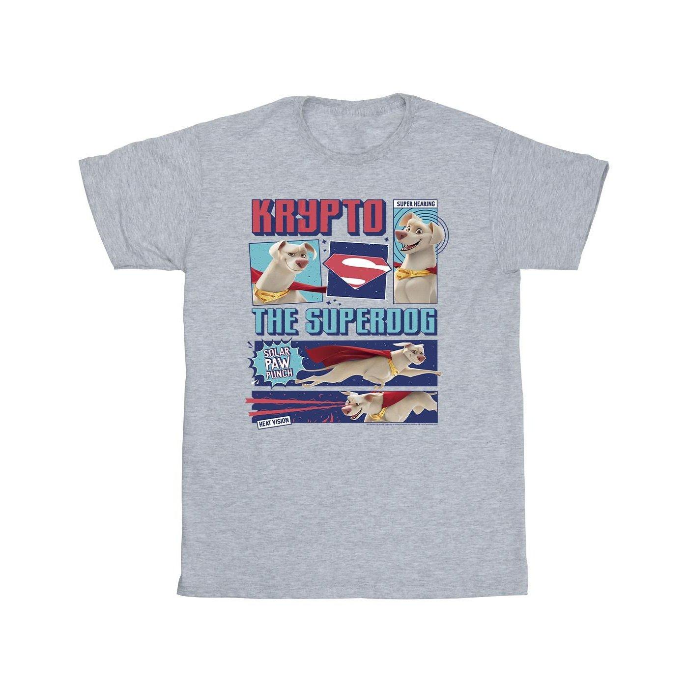 Image of Dc Super Pets Krypto The Super Dog Tshirt Jungen Grau 140/146