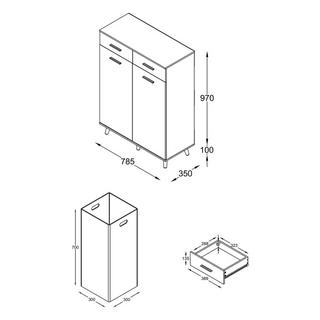 VCM Stoff Wäscheschrank Wäschetruhe Wäschebox Wäschekorb Stoffbox Wäsche Landos L  