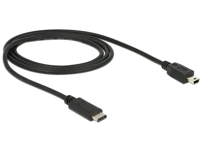 DeLock  83603 cavo USB 1 m USB 2.0 USB C Mini-USB B Nero 