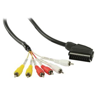 Nedis  SCART-Kabel SCART-Stecker - 6x RCA-Stecker 2,00 m Schwarz 