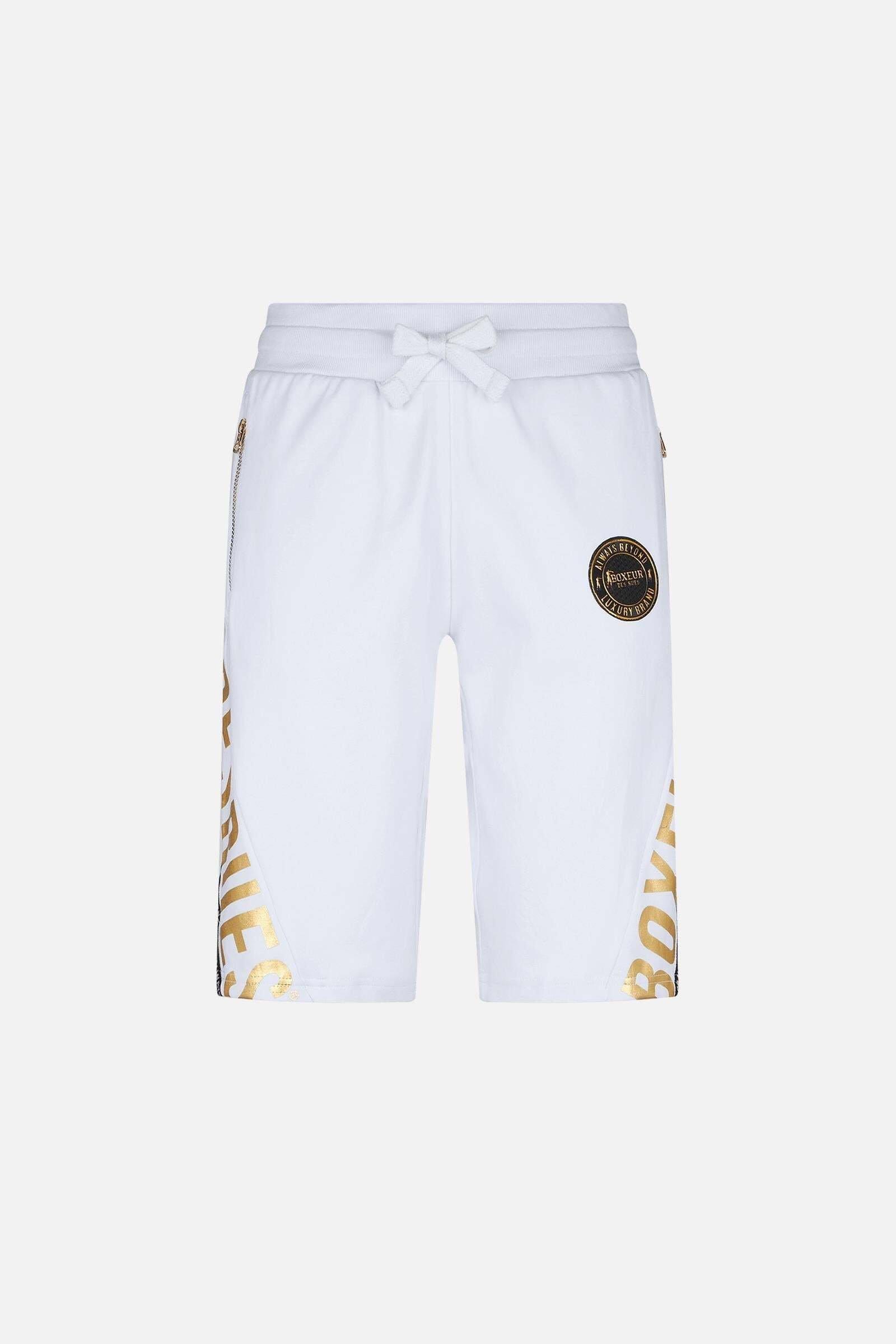 BOXEUR DES RUES  Short Lettering Printed Short Pant 